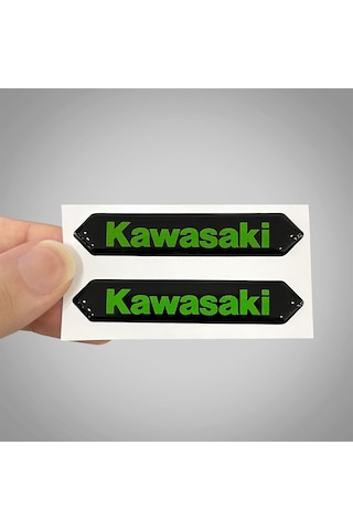 Kawasaki 3D Arma Sticker Yapıştırma 2 Adet
