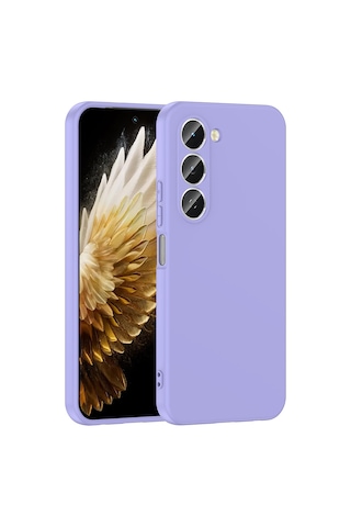 Tecno Spark 40 Pro Kılıf Yumuşak Silikon Kamera Korumalı Lansman Subutu Lila