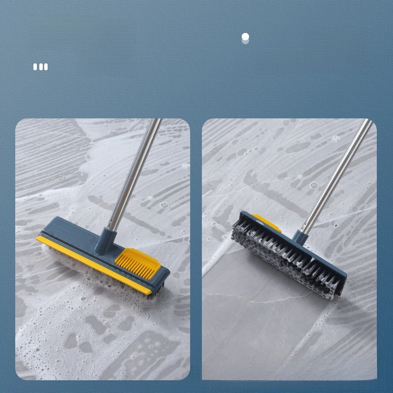 Folinda Ev, Banyo, Mutfak Çerçeveli Tekerlekli Fırça - Sıkı Kıl, Uzun Saplı 38cm , Köşeler Ve Aralıklar İçin Derin Temizlik Beyaz Diğer