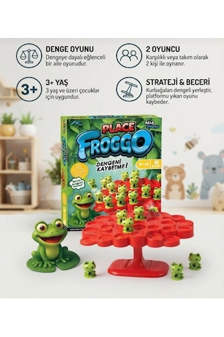 2'li Set Buz Tuzağı Strateji Oyunu Ve Denge Kurbağa Frog Oyunu Eğitici Aile Ve Çocuk Kutu Oyunu