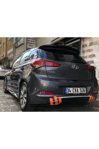 Hyundai i20 Egzoz Görünümlü Difüzör (Plastik)
