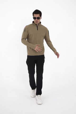 Camp Scoutland Camp136 Outdoor Tactical Su iticili Erkek Bej Taktik Sweatshirt