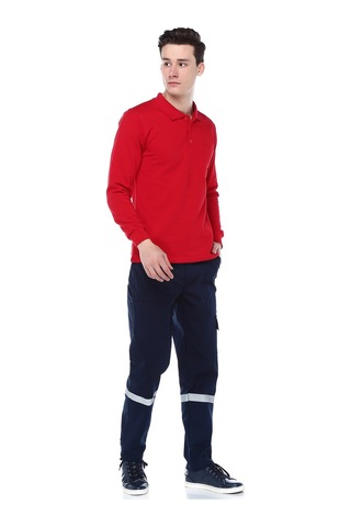 Polo Yaka Kırmızı Sweat Kırmızı