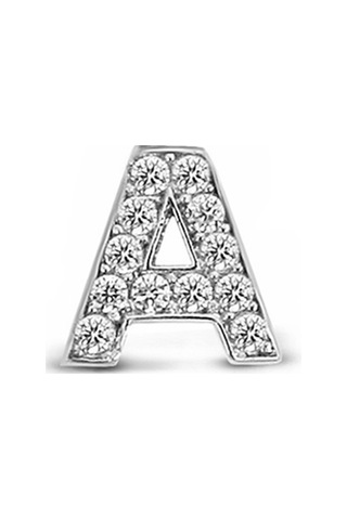 Argentum Concept - A Harfi Çivili Gümüş Tek Küpe - K076801