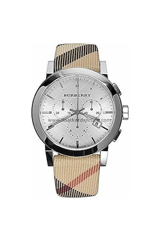 Burberry Bu9357 Modeli Kumaş Yüzeyli Saat Kordonu
