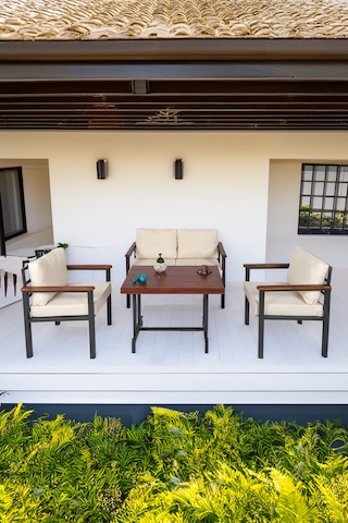 Neokas Balkon Mobilyası, Metal Oturma Grubu, Balkon Seti, Kafe Koltuğu, Bekeleme Alanı Koltuğu, 1 + 1 + 2 + M Antrasit