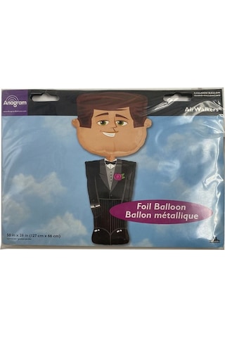 Xl Folyo Damat Balon Foil Groom Balloon Airwalker 1 Adet Renkli