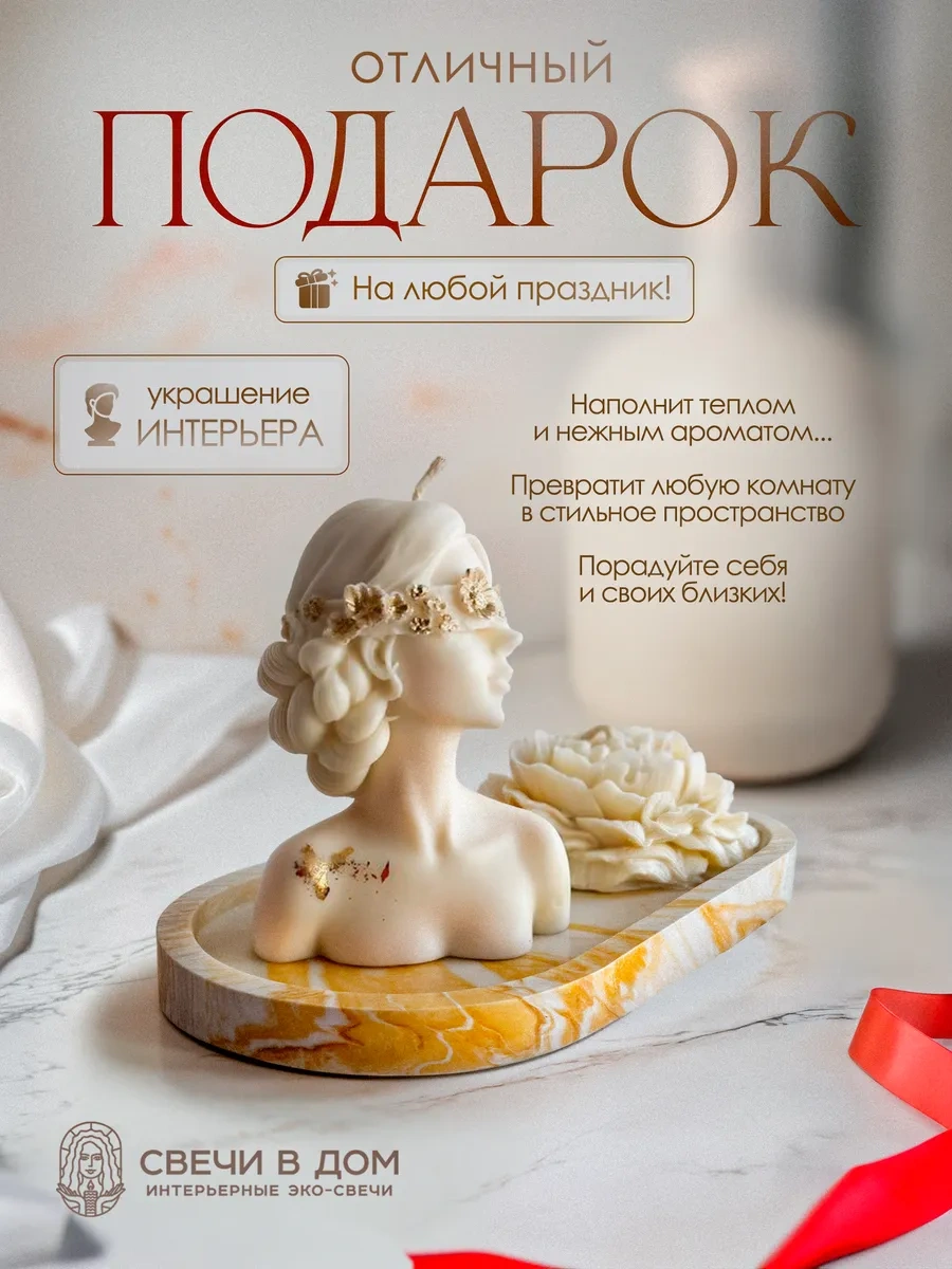 Sveci V Dom 2'li Hoş Kokulu Aromatik Dekoratif Mum Seti 203171929 Beyaz