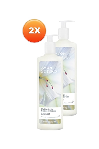 Avon Senses White Lily Beyaz Zambak Kokulu Duş Jeli 2 x 720 ML