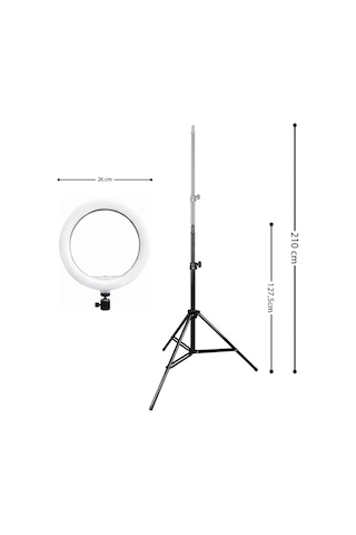 Joyplus Selfie Çubuğu Ring Light Led Işıklı Tripod Halka Youtuber Tiktok Video Makyaj Işığı Ayaklı