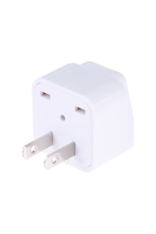 Taşınabilir Evrensel Soket - Abd Fiş Güç Adaptörü Seyahat Şarj Cihazı Beyaz