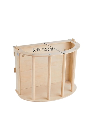 Ruicoo Ahşap Tavşan Yem Depolama Rafı - Büyük Kapasiteli, Diş Sağlığı İçin, Kolay Kurulum, Kedu Ve Tavşanlar İçin