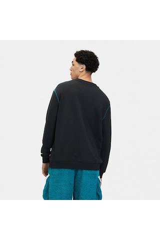 Siyah Fila Erkek Bisiklet Yaka Sweatshirt Lu411126 Siyah