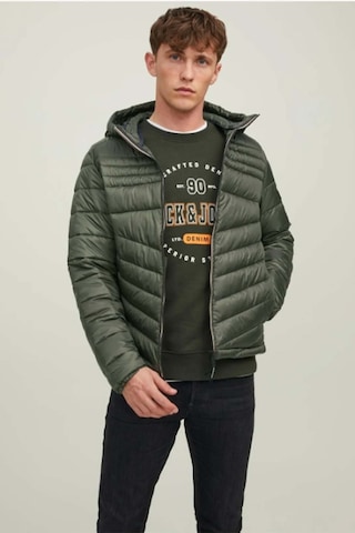 Jack & Jones Erkek Şişme Puffer Kapüşonlu Mont - 12211785 001