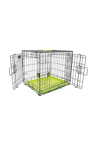 M-pets Voyager 2 Kapılı Köpek Kafesi Small Yeşil 61x46x48 Cm 244-52029.01