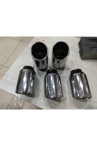 Egzoz Ucu Dışı Paslanmaz Krom 8 Cm 15cm