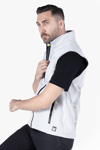 Tiger Softshell Yelek Açık Gri - Neon Sarı