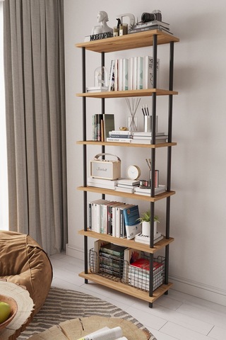 Çevir Kur 65 Cm Atlantik Çam Kitaplık Atlantik Çam