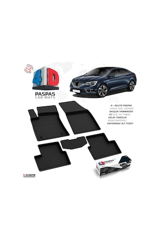 Renault Megane 4 Sedan 4d Havuzlu Paspas 2016-2020 A+kalite