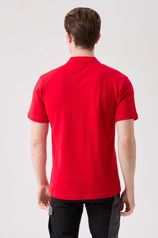 Galanthus Polo Yaka T-shirt - Pamuklu, Nefes Alabilir, Klasik Tasarım Kırmızı