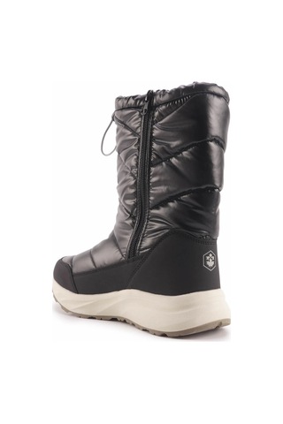 Lumberjack Chrıstmas Fermuarlı Sıcak Astarlı Uzun Kadın Kar Botu Siyah