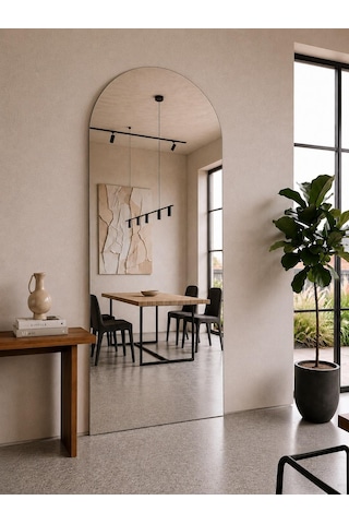 Effe Çerçevesiz Model 180x80 Cm Oval Ayaklı Boy Aynası Ayna