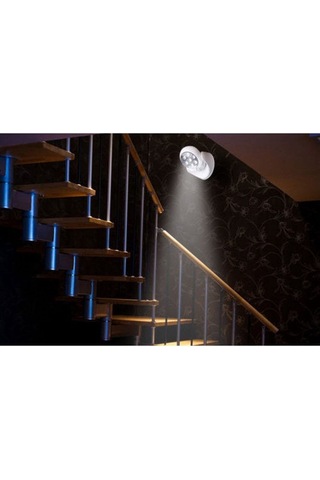 Hareketle Aktifleşen Led Işık Kablosuz Pil İle Çalışan Sensör Tv Uyumlu Melek Taban Beyaz