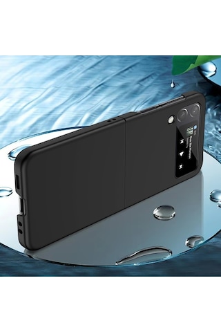 Soulader Samsung Galaxy Uyumlu Z Flip 4 Kılıf - Şık Ve Koruyucu Pc Malzeme Telefon Kapağı, Büyük Delik Tasarımı İle Rahat Kullanım