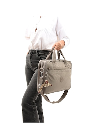 Ss 3027 Unisex Krinkıl Suya Dayanıklı Laptop Bölmeli Çapraz-el Askılı Evrak Ve Laptop Çantası Kum