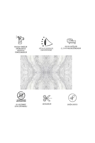 Tink Kendinden Yapışkanlı Gri Ağ Desenli Pvc Panel 41x62 Cm