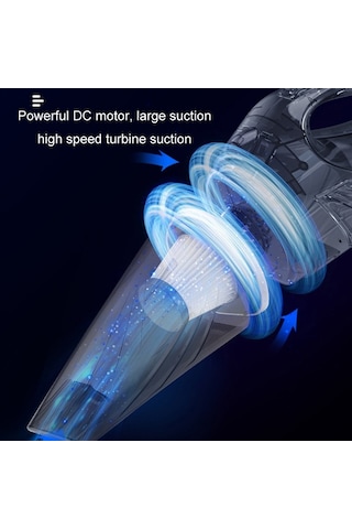 CBTxGlobal Güçlü Taşınabilir Araç El Süpürgesi Kablosuz