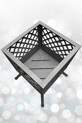 Bahçe Şöminesi Ateş Çukuru 60 Litre Büyük Boy Şömine Bahçe Sobası Balkon Isıtma Fire Pit