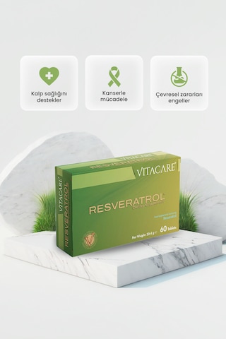 Resveratrol 60 Tablet Desteği & Hücre Koruma