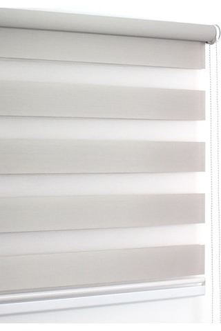 Buperde Açık Gri Eko Zebra Stor Perde