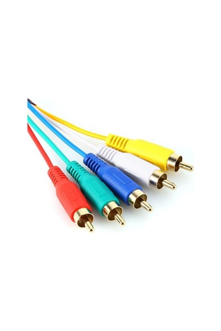 Lemestar Hdmı'den 5 Rca'ye Sinyal Dönüştürücü Kablosu 1.5m - Ev Elektronikleri İçin Renkli Video/audio Aktarımı - Siyah Stokta