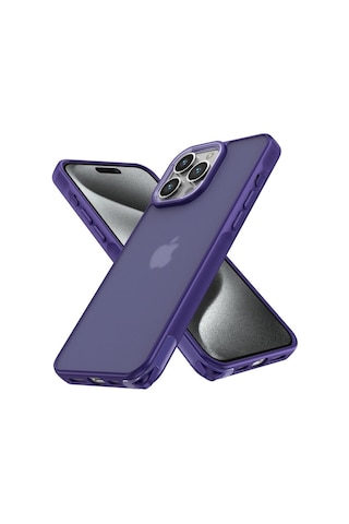 Apple Uyumlu iPhone 13 Pro Max Kılıf Elegant Kapak - Derin Mor - Legu-874972
