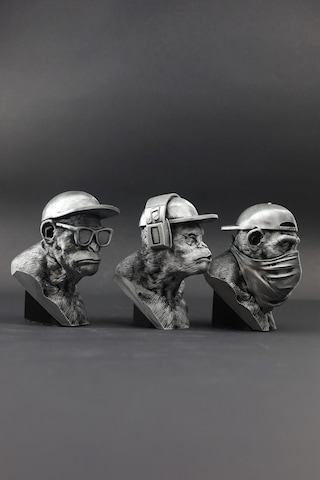 Üç Maymun - Figür / Büst - 12cm