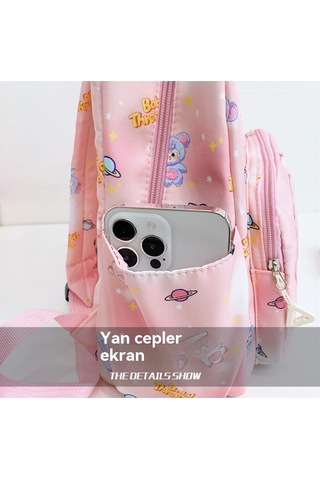 Sevimli Karikatürlü Sırt Çantası, Anaokullu İçin Hafif Ve Büyük Kapasiteli Portakal