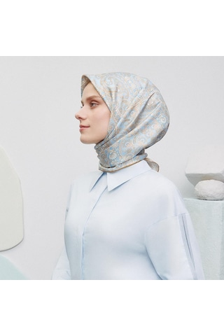 Armine İpek Eşarp 2025 Yaz - 9304-09 Açık Mavi Sura Açık Mavi 38
