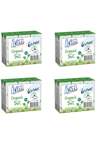İçim Organik Süt 200 Ml X 24 Adet