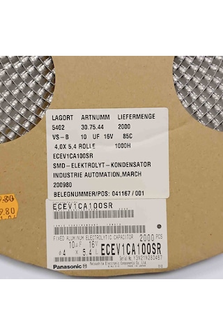 Ecev1ca100sr 10mf 16v 4x5.4 Smd Kondansatör 100 Adet