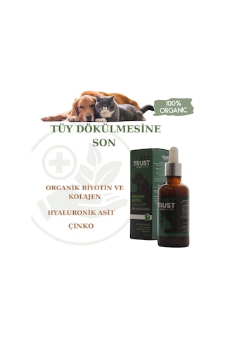 Pet Trust Herbal Pet Care Organik Kedi ve Köpekler İçin Tüy Dökülmesi Engelleyici 50 ML