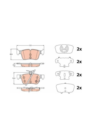 Ford Kuga 1.5 Ecoblue 2020-2025 Trw Arka Balata Netpar25798