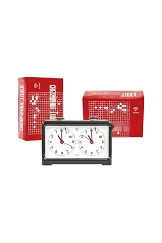 Pilli Analog Satranç Saati - İki Adet Kalem Pil İle Çalışır