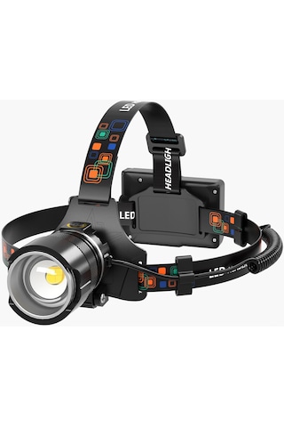 Worryfree-dış Mekan Sensörü Güçlü Işık Far Iı--t45-t6 Beyaz Işık Siyah