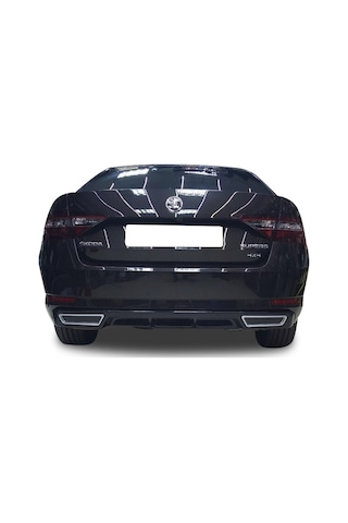 Skoda (Plastik) Superb Egzoz Görünümlü Difüzör