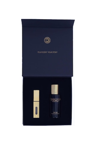 Erkek Parfüm Hediye Seti 50ml Extrait De Parfum + 8ml Doldurulabilir Şişe Lüks Hediye Kutusu M159