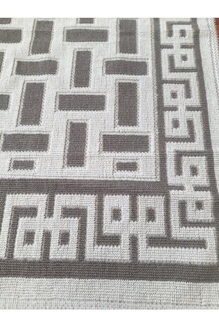 Pamuklu Bukle Lüks Kilim 80x150 -luma Kreme Kahve Kahve