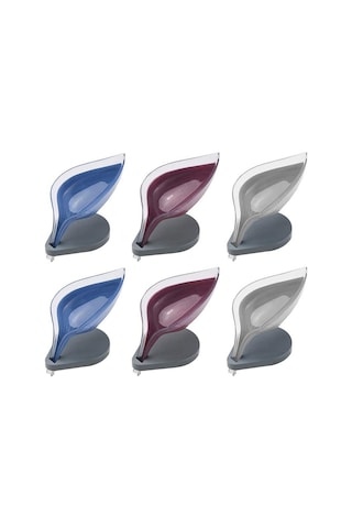 Kendinden Boşaltmalı Sabun Kutusu, Yaprak Şeklinde Sabun Boşaltma Bulaşık Dekoratif Banyo Sabunluk Mutfak İçin Sabun Kuru Tutmak 6