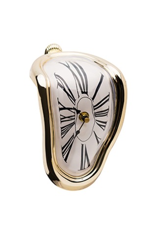 Dekoratif Saat Eriyen Saat - Gerçeküstü Masa Çerçevesi Masa Şık Eriyen Saat Ilham Verici Eğlenceli Ev Dekorasyonu Masa Saati En Iyi Doğum Günü Hediye Fikirleri Altın Renkli